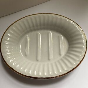 Upper Canada soap and candle makers ceramic soap dish
